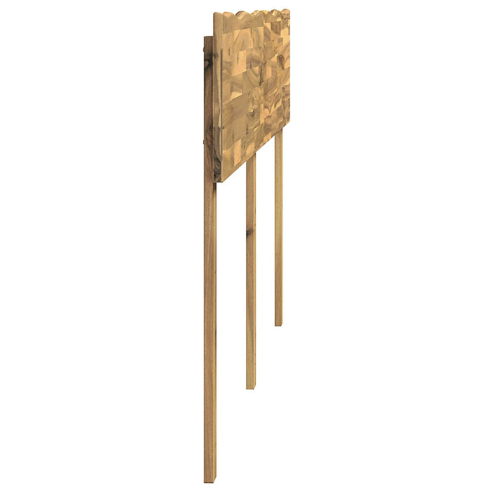Tăblie de pat cu margini naturale ROSTOCK Alb 180 cm WALTI