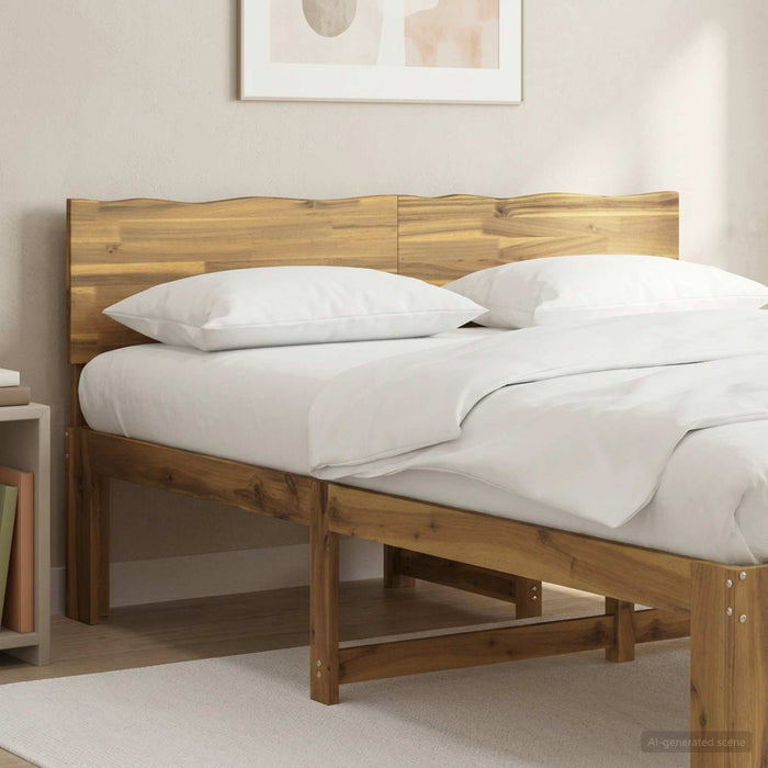 Tăblie de pat cu margini naturale ROSTOCK Alb 120 cm WALTI