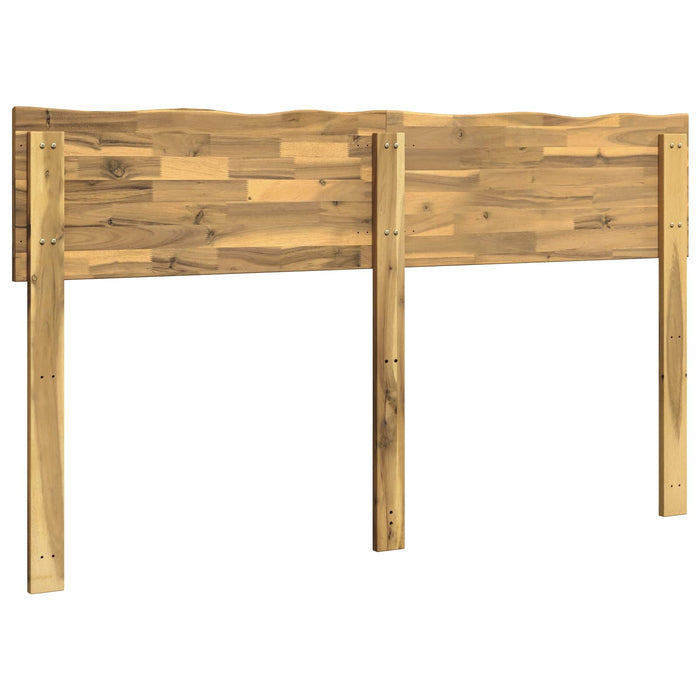 Tăblie de pat cu margini naturale ROSTOCK Alb 150 cm WALTI