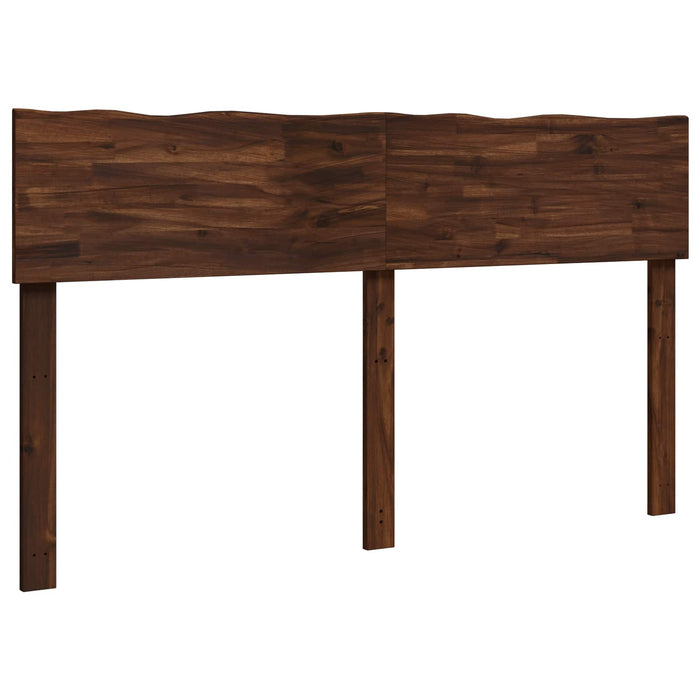 Tăblie de pat cu margini naturale ROSTOCK Maro închis 140 cm WALTI
