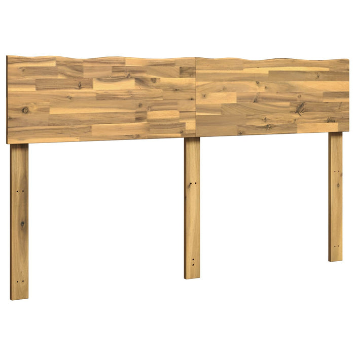 Tăblie de pat cu margini naturale ROSTOCK Alb 140 cm WALTI
