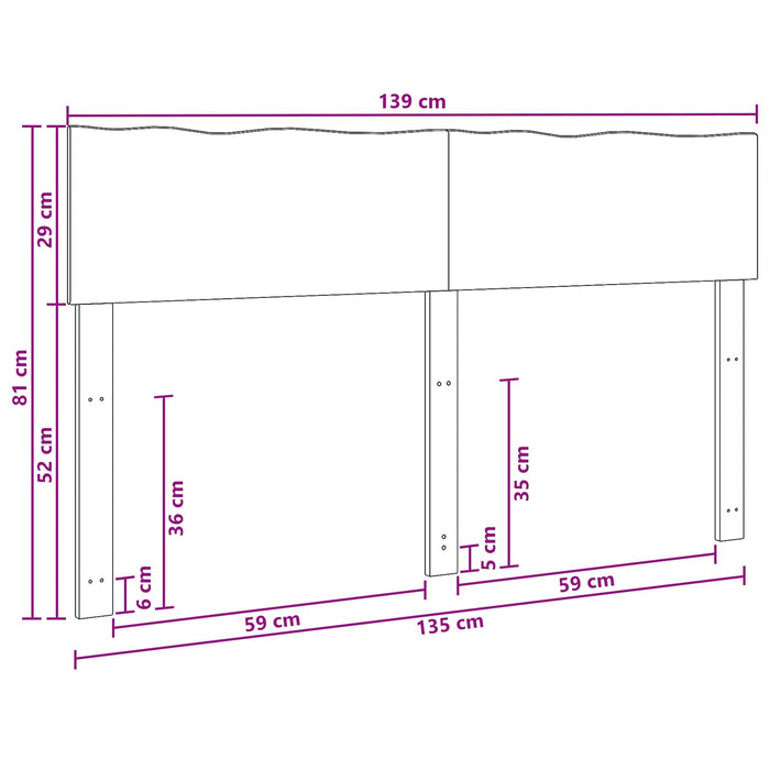 Tăblie de pat cu margini naturale ROSTOCK Alb 135 cm WALTI