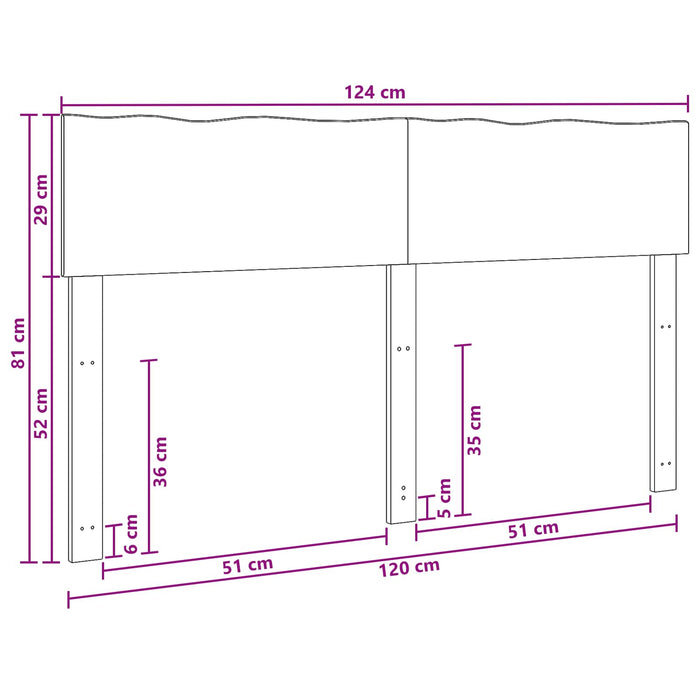 Tăblie de pat cu margini naturale ROSTOCK natural 120 cm WALTI