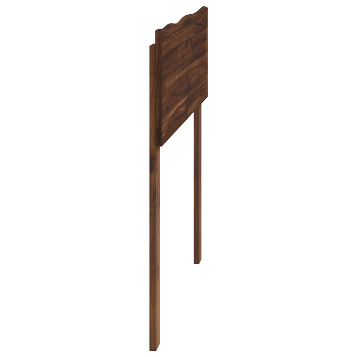 Tăblie de pat cu margini naturale ROSTOCK Maro închis 90 cm WALTI