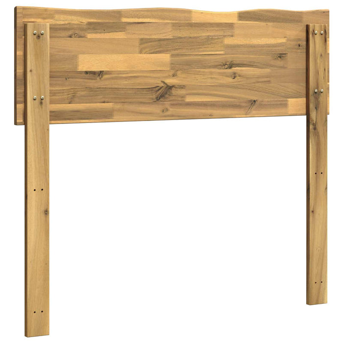 Tăblie de pat cu margini naturale ROSTOCK Alb 90 cm WALTI