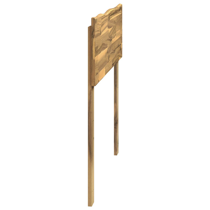 Tăblie de pat cu margini naturale ROSTOCK Alb 90 cm WALTI