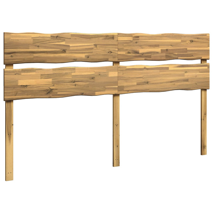 Tăblie de pat cu margini naturale ROSTOCK Alb 180 cm WALTI