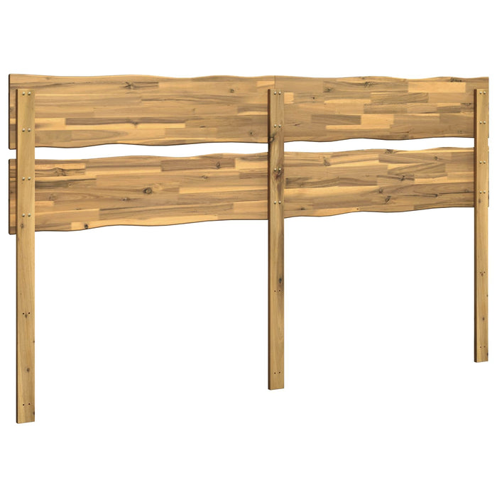 Tăblie de pat cu margini naturale ROSTOCK Alb 180 cm WALTI