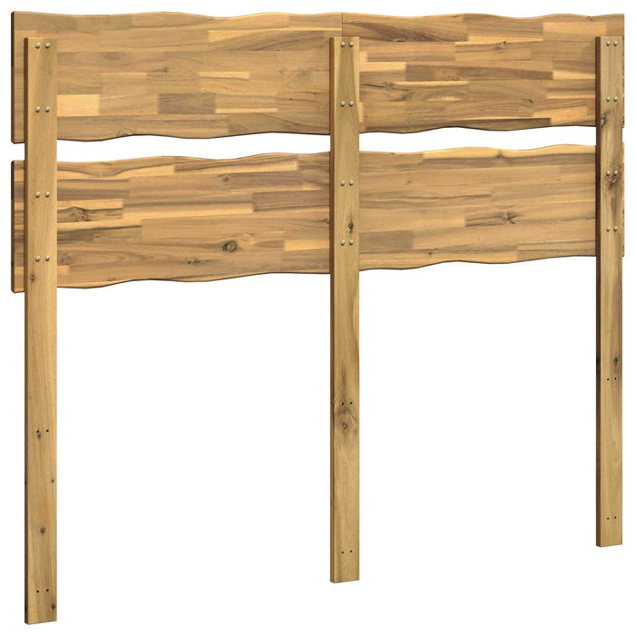 Tăblie de pat cu margini naturale ROSTOCK Alb 140 cm WALTI