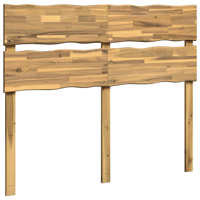 Tăblie de pat cu margini naturale ROSTOCK Alb 135 cm WALTI