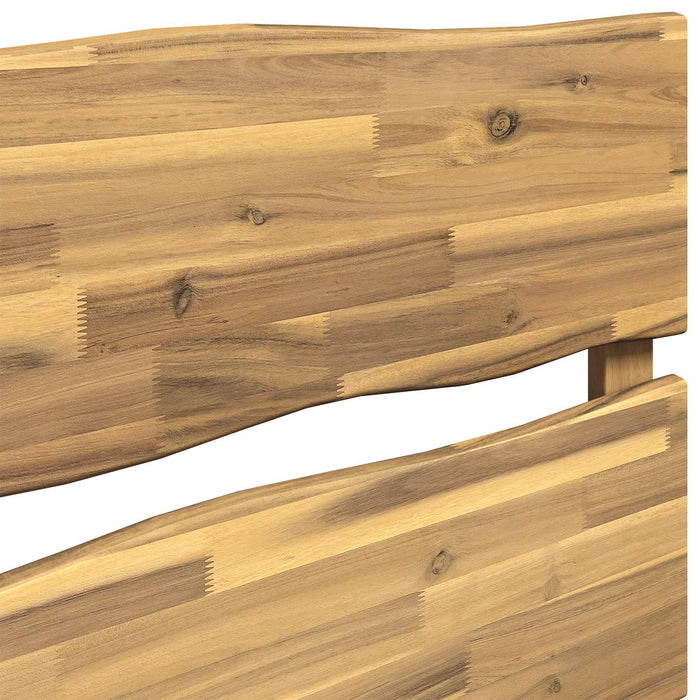 Tăblie de pat cu margini naturale ROSTOCK Alb 120 cm WALTI