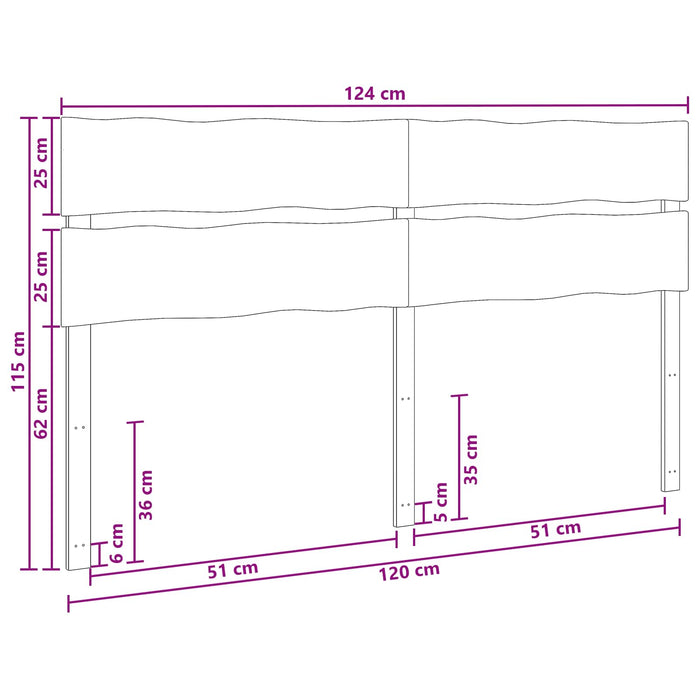 Tăblie de pat cu margini naturale ROSTOCK Alb 120 cm WALTI