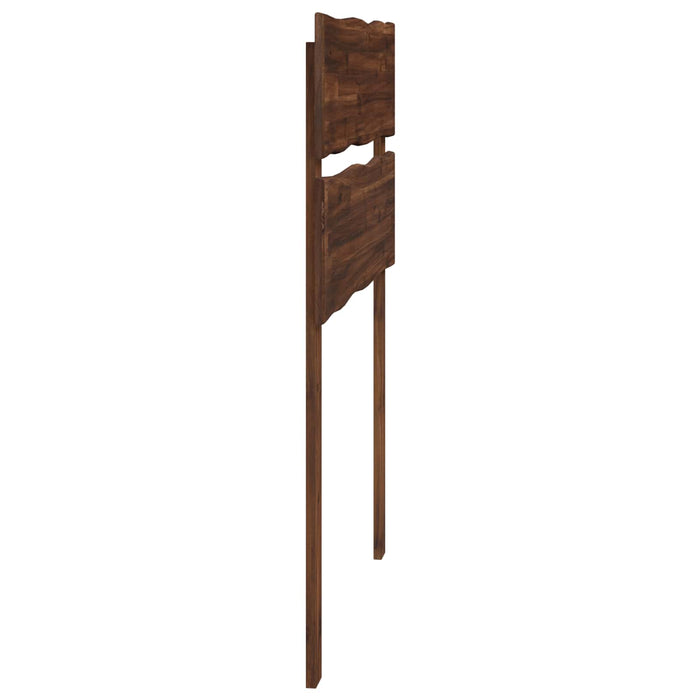 Tăblie de pat cu margini naturale ROSTOCK Maro închis 80 cm WALTI