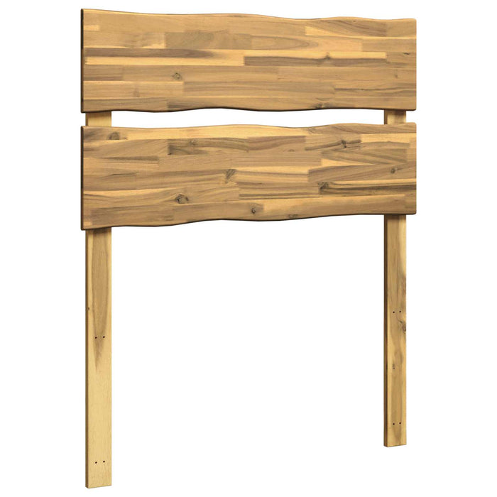 Tăblie de pat cu margini naturale ROSTOCK Alb 80 cm WALTI