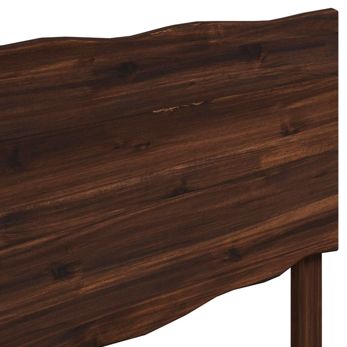 Cadru de pat single cu tablie ROSTOCK Maro închis 75 x 190 cm WALTI
