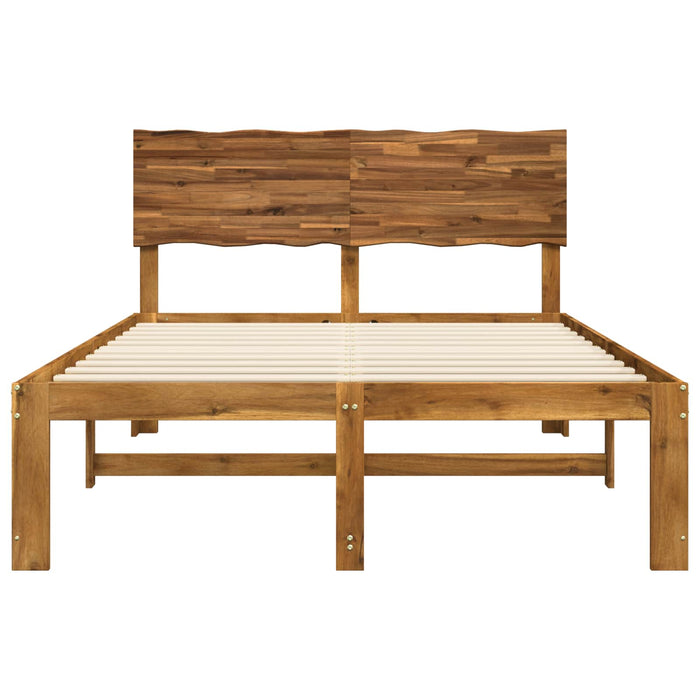Cadru de pat dublu cu spătar ROSTOCK natural 120 x 190 cm WALTI