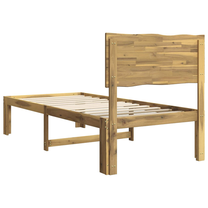 Cadru de pat single cu tablie ROSTOCK Alb 80 x 200 cm WALTI