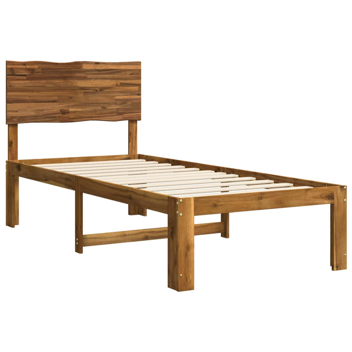 Cadru de pat single cu tablie ROSTOCK natural 90 x 200 cm WALTI