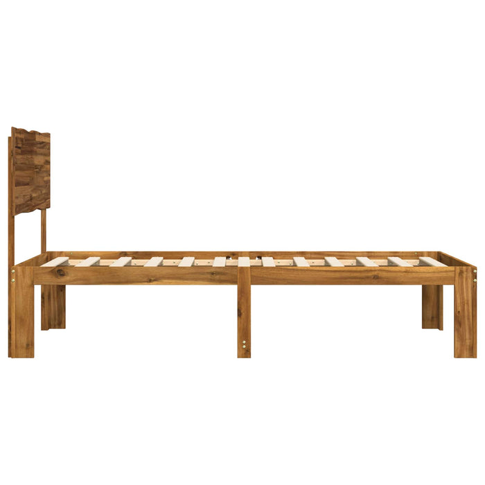 Cadru de pat single cu tablie ROSTOCK natural 90 x 200 cm WALTI