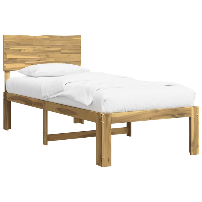 Cadru de pat single cu tablie ROSTOCK Alb 100 x 200 cm WALTI