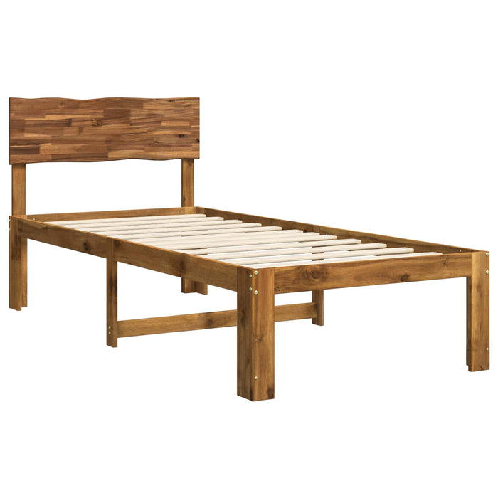 Cadru de pat single cu tablie ROSTOCK natural 90 x 190 cm WALTI