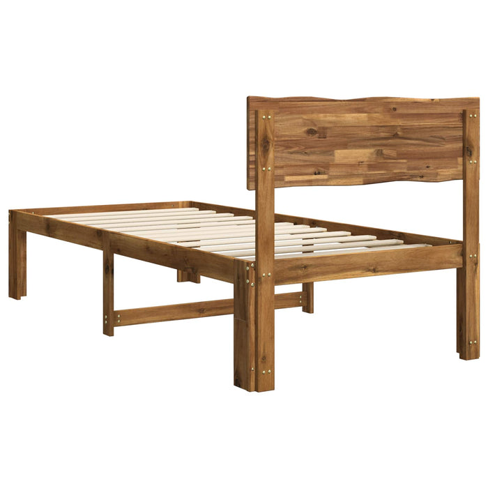 Cadru de pat single cu tablie ROSTOCK natural 90 x 190 cm WALTI