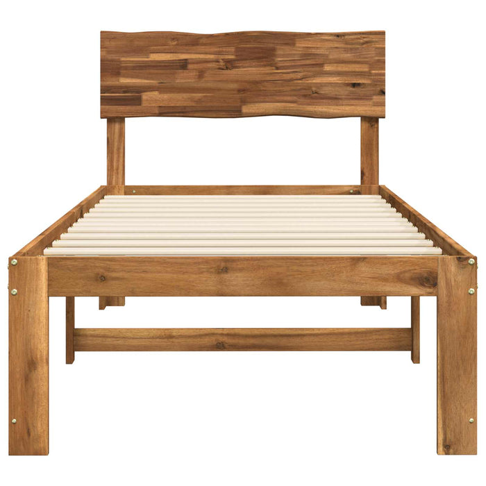 Cadru de pat single cu tablie ROSTOCK natural 90 x 190 cm WALTI