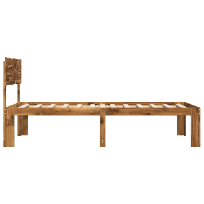 Cadru de pat single cu tablie ROSTOCK natural 90 x 190 cm WALTI