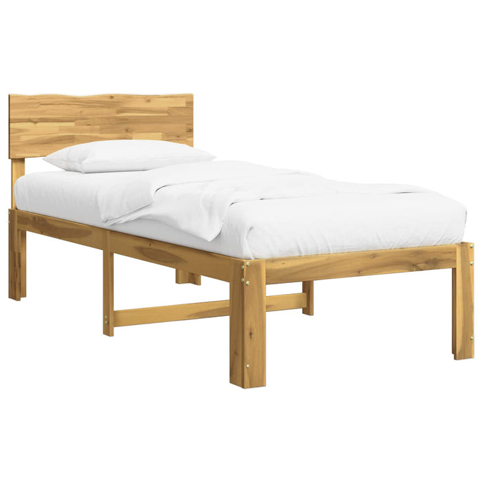 Cadru de pat single cu tablie ROSTOCK Alb 90 x 190 cm WALTI