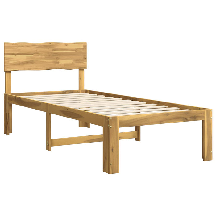 Cadru de pat single cu tablie ROSTOCK Alb 90 x 190 cm WALTI