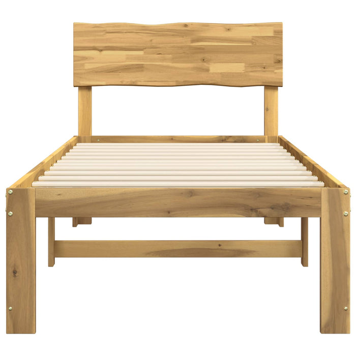 Cadru de pat single cu tablie ROSTOCK Alb 90 x 190 cm WALTI