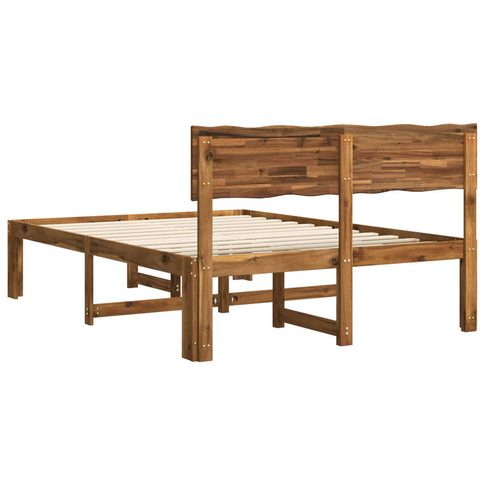 Cadru de pat dublu cu spătar ROSTOCK natural 120 x 190 cm WALTI
