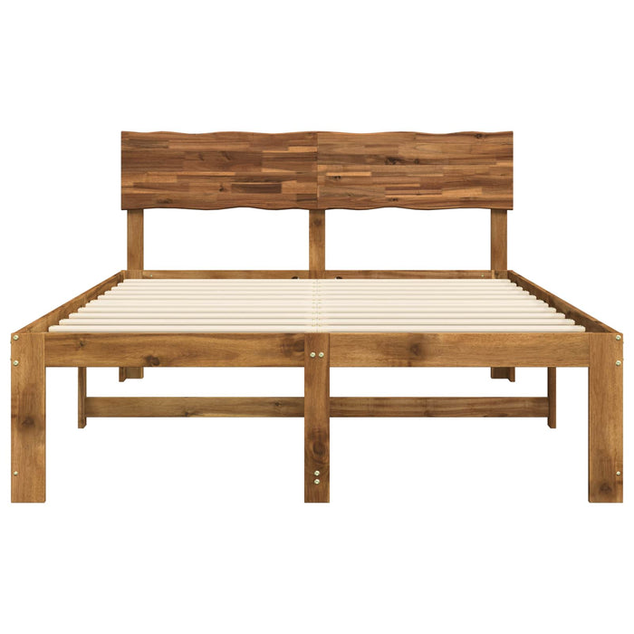 Cadru de pat dublu cu spătar ROSTOCK natural 120 x 190 cm WALTI