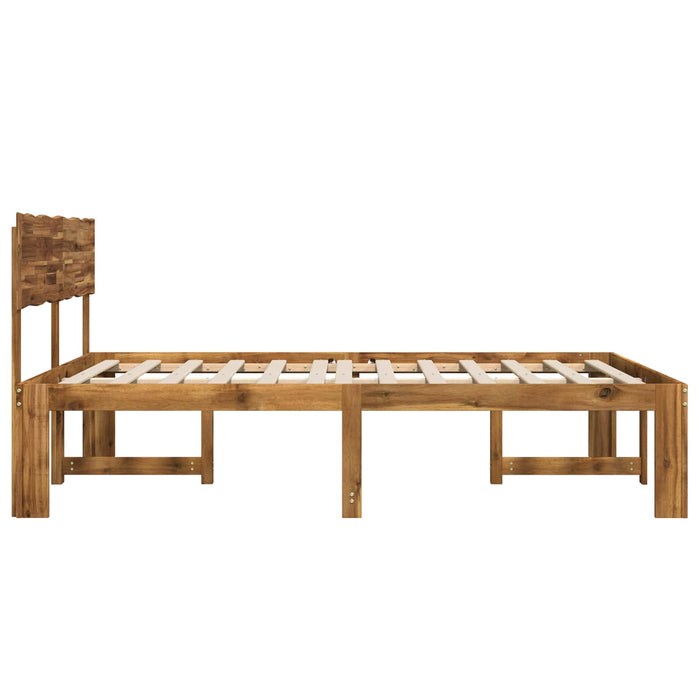 Cadru de pat dublu cu spătar ROSTOCK natural 135 x 190 cm WALTI