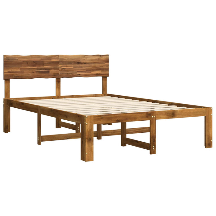 Cadru de pat dublu cu spătar ROSTOCK natural 140 x 190 cm WALTI