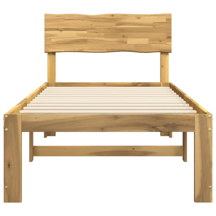 Cadru de pat single cu tablie ROSTOCK Alb 90 x 200 cm WALTI