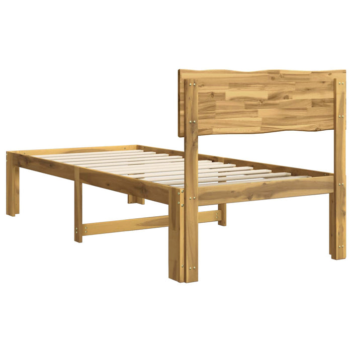 Cadru de pat single cu tablie ROSTOCK Alb 100 x 200 cm WALTI