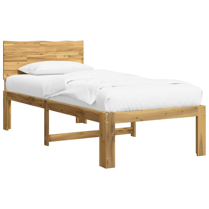 Cadru de pat single cu tablie ROSTOCK Alb 90 x 190 cm WALTI