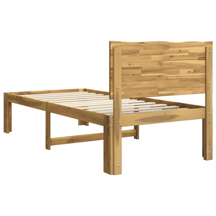 Cadru de pat single cu tablie ROSTOCK Alb 90 x 200 cm WALTI