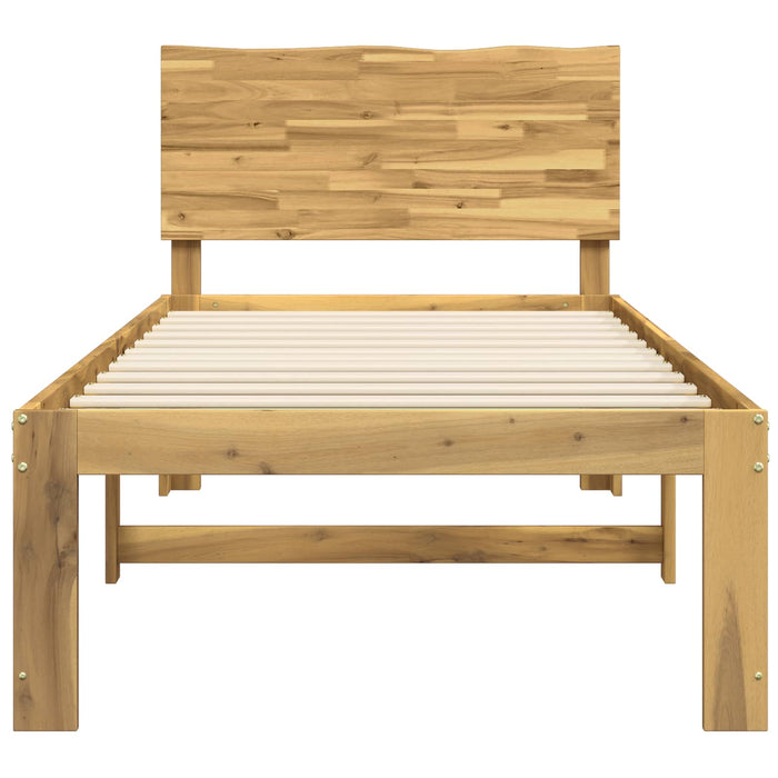 Cadru de pat single cu tablie ROSTOCK Alb 90 x 200 cm WALTI