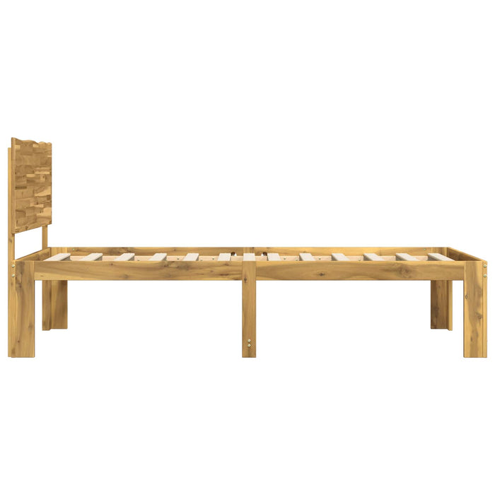 Cadru de pat single cu tablie ROSTOCK Alb 90 x 200 cm WALTI