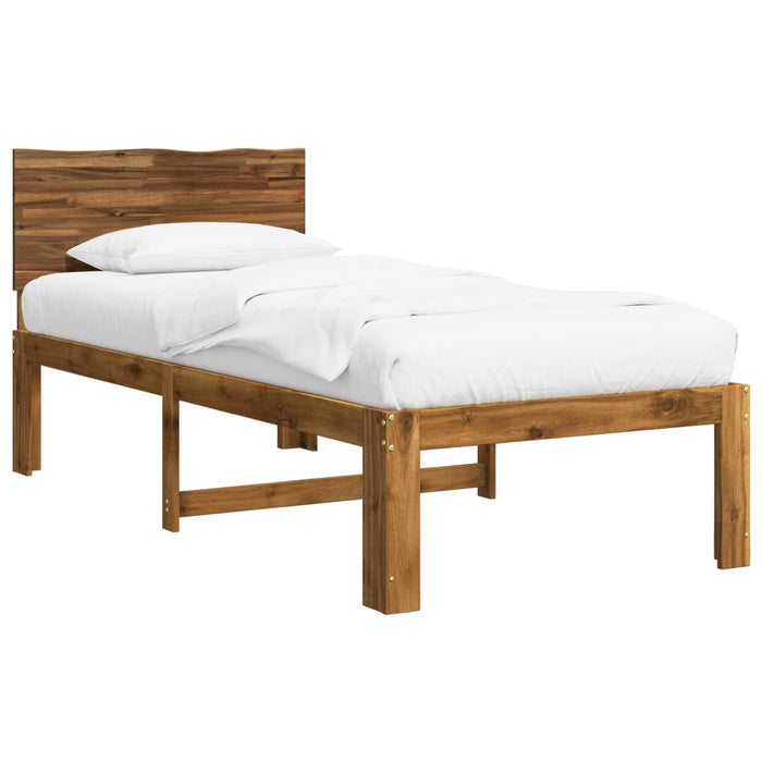 Cadru de pat single cu tablie ROSTOCK natural 75 x 190 cm WALTI