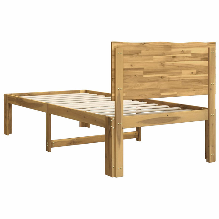 Cadru de pat single cu tablie ROSTOCK Alb 75 x 190 cm WALTI