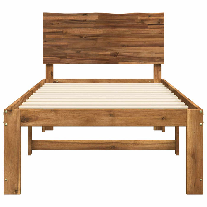 Cadru de pat single cu tablie ROSTOCK natural 90 x 190 cm WALTI