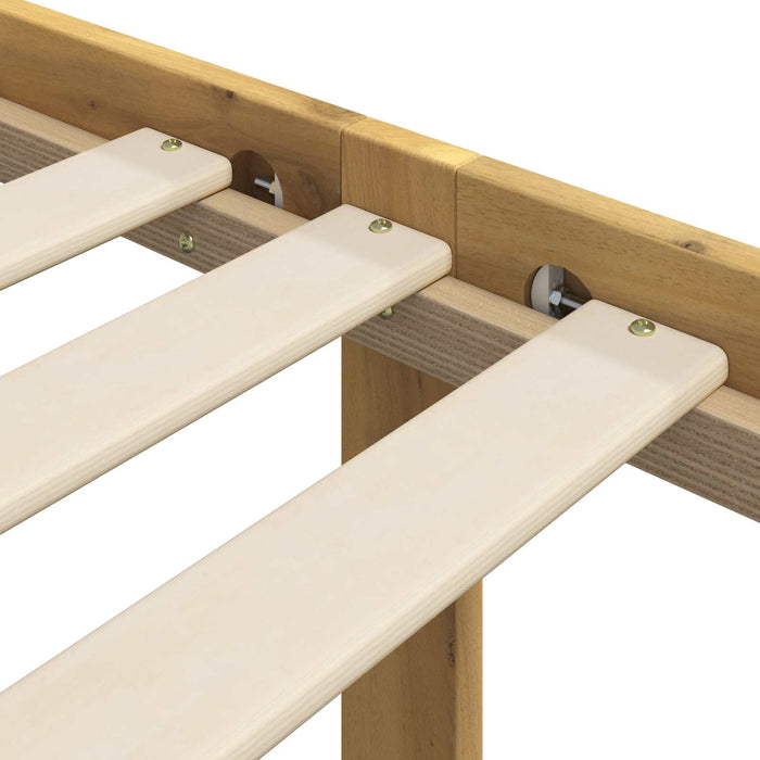 Cadru de pat single cu tablie ROSTOCK Alb 90 x 190 cm WALTI