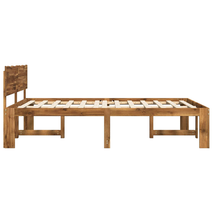 Cadru de pat dublu cu spătar ROSTOCK natural 135 x 190 cm WALTI