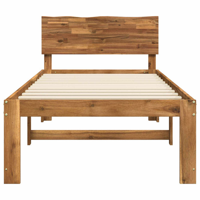 Cadru de pat single cu tablie ROSTOCK natural 90 x 200 cm WALTI