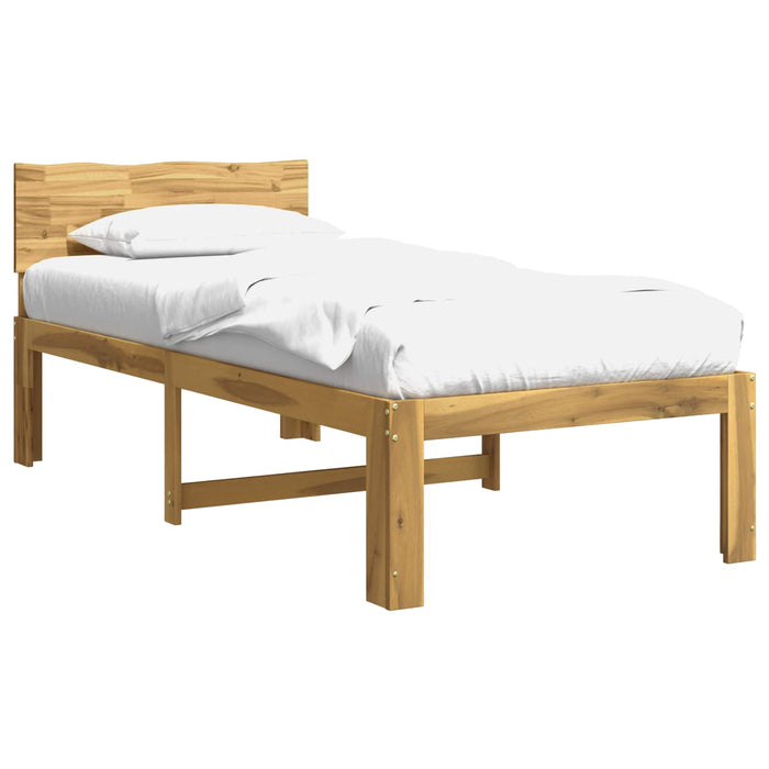 Cadru de pat single cu tablie ROSTOCK Alb 100 x 200 cm WALTI