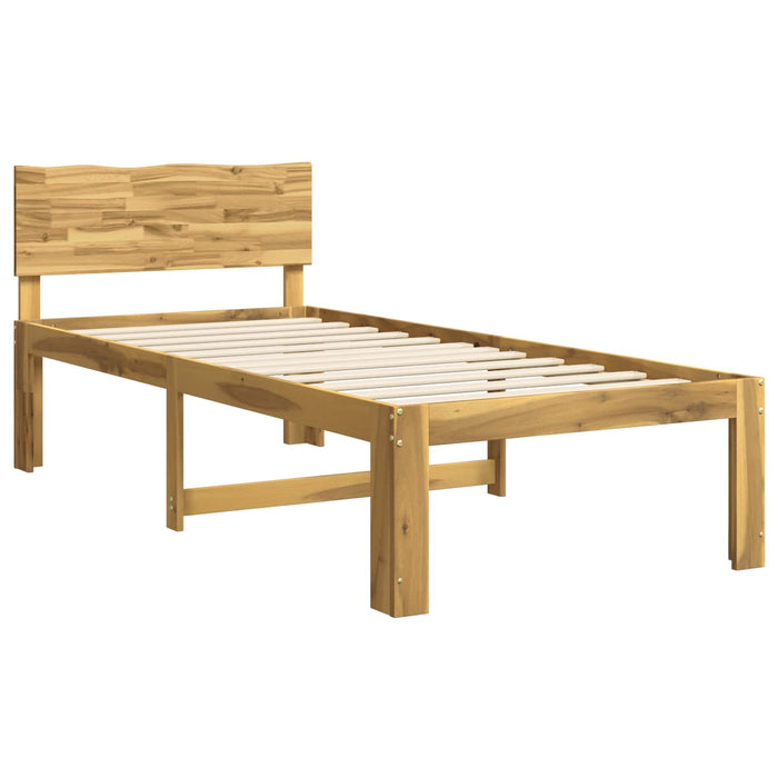 Cadru de pat single cu tablie ROSTOCK Alb 100 x 200 cm WALTI