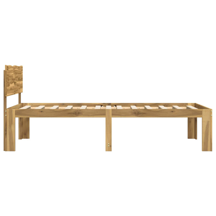 Cadru de pat single cu tablie ROSTOCK Alb 100 x 200 cm WALTI